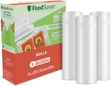 Foodsaver Vacuum Sealer Bags, Rolls for Custom Fit Airtight Food Storage and So
