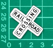 Railroad Train Crossing Sign Sticker country subway