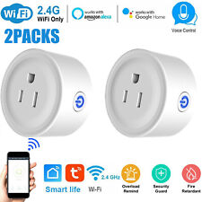 2x WiFi Smart Plug Switch Wall Outlet Socket Light Alexa Google Home Work Remote - Buena Park - US