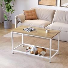 Small Rectangular Coffee Table Simple Modern Open Design Minimalist Center Table - Fontana - US