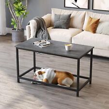 Small Rectangular Coffee Table Simple Modern Open Design Minimalist Center Table - Fontana - US