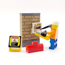 Electrician Gift Ornament Minifigure With Tools & Tester Made With LEGO Bricks