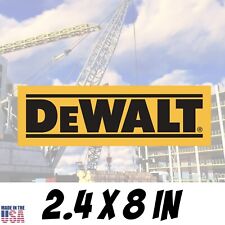 DEWALT, Vinyl Decal 2.4x8, Construction Tools, Tool Box Decor, Truck, Sticker