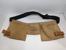 Rooster Tool Belt Leather 5 Pocket Construction Apron REI-499-5-W - Worn Once