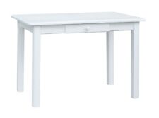 Dining Table with DRAWER Kitchen Table Pine Table Solid White MANUFACTURER NEW