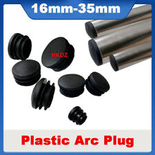 Plastic Round Arc Plug Blanking End Cap Curved Tube Pipe Insert Plugs Chair Feet