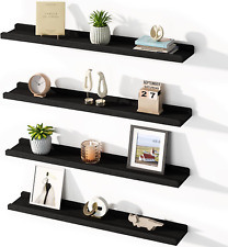 Love-KANKEI Black Floating Shelves for Wall Set of 4, 36 Inch Wall Shelves with - Toronto - Canada