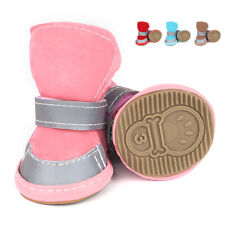4pcs Pet Dog Boots Anti-slip Winter Fleece Puppy Shoes Sneakers For Small Dogs - Toronto - Canada