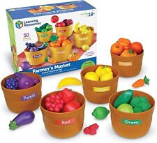 Colorful Sorting Set - 30 Pieces, Kids Sorting Toys, Play Food, Free Shipping - CN