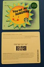 STARBUCKS CARD 2021 YOU'RE MY SUNSHINE " CUTE CARD 🌞 GREAT PRICE 🌞 NO VALUE"