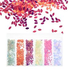 Colors Leaf Shaped Chunky Glitters Resin Epoxy Accessories Crafts Sequins Decor