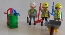 Playmobil Adult Male Road Construction Worker Figure Lot of 3 tools