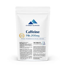 CAFFEINE 200mg EXTRA STRONG 100 TABLETS PILLS 100% PHARMACEUTICAL QUALITY - Toronto - Canada