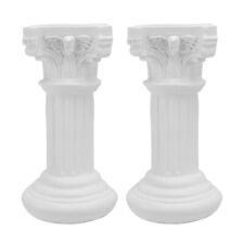 2Pcs Architectural Sculpture Zen Garden Accessories Roman Pillars Column Decor