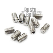 M2.5 x 4mm, Socket Set Screw Flat Point, A2 304 18-8 Stainless Steel - Lawrenceville - US