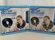 Health Touch Neck Massager Vibration Memory Foam Soft Microbeads (2 Fabrics) NEW - Mooresville - US