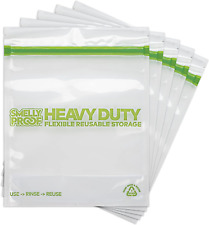 HEAVY DUTY Reusable STAND-UP Ziplock Bags for Food Storage by , USA Made, NO PEV