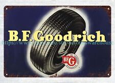 home decor gifts B.F. Goodrich car tire automotive metal tin sign