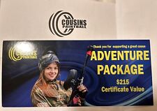 Cousins Paintball Adventure Package Voucher For 6 People $215 Value NY, NJ, TX