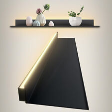 Floating Display Shelf w/ LED Light and Transformer, Black Metal Shelf - Toronto - Canada