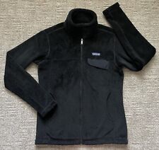 Patagonia Regulator Full Zip Fleece Jacket Womens Medium M Black Polartec EUC