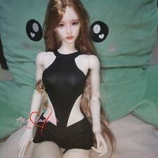 1/4 1/3 BJD Doll Clothes Hot Girl High Fork Sleeveless Bodysuit Underwear Black