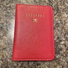 AIMEE KESTENBERG | red pebble grain leather passport cover￼