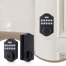 Smart home appliance password lock, single keyhole built-in security alarm - CN