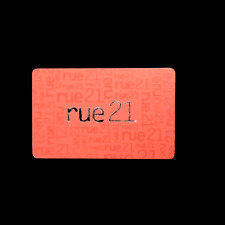 Rue21 Silver on Red Logo NEW COLLECTIBLE GIFT CARD $0 #6006