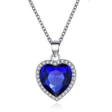 Titanic The Heart of Ocean Pendant Necklace Chain Wedding Bridal Jewellery Gift