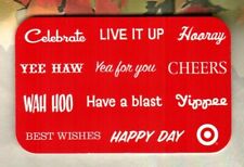 TARGET Celebration Phrases ( 2004 ) Gift Card ( $0 ) RARE