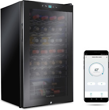 Ivation 34 Bottle Compressor Wine Cooler Refrigerator with Wi-Fi Smart App Contr - HK