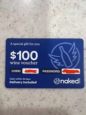 Naked Wines $100 Wine Voucher!! Nakedwines.com Special Offer! W/Delivery! READ