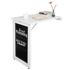 SoBuy MDF Wall Folding Table with Table, Dining Table Kitchen Table Memobboard FWT20-W