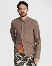 Rag & Bone $450 brown Precision Commando Cotton Shirt Jacket Shacket Size S/M