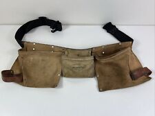 Rooster Tool Belt Leather 5 Pocket Construction Apron REI-499-5-W Lightly Used