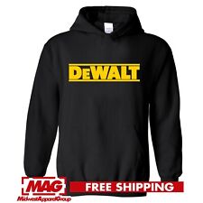 DEWALT BLACK HOODIE Tool Sweatshirt Garage Parts Car Construction Tools Drill