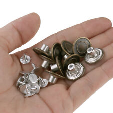 10Pcs Clothes Retro Buttons Buckles Accessories with Nails Kits for Jeans,Coat