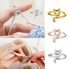 Cat Ears Crochet Tool DIY Knitting Accessories Ring Thread Wrapped Rings