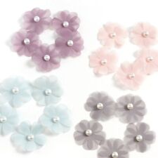 30pcs Artificial Flowers 35mm Craft Accessories Earrings Hairpin Jewelry