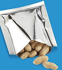 Foil Food Bags Open End Metalized 2.5 mil Made In USA 100 ct