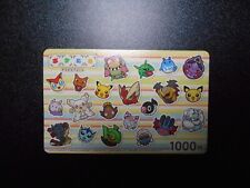 Pokemon Prepaid Gift Card Poke Toru Pikachu Vaporeon Sylveon Blaziken #2510 PLAY