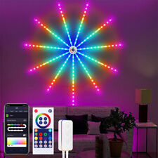 Smart LED Firework Strip Lights RGBIC Colour Changing Remote Music Speaker 100cm - US