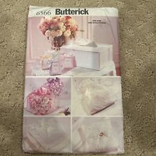 Butterick Pattern 6566 Bridal Wedding Accessories Sewing Craft Project