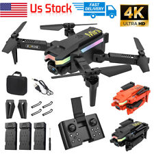 New RC Drone With 4K HD Dual Camera WiFi FPV Foldable Quadcopter +3 Battery Gift