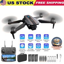 Brushless RC Drone 4K HD Dual Camera WiFi FPV Foldable Quadcopter with 3 Battery