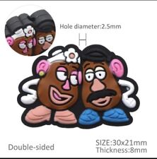 1 pc. Mr. and Mrs. Potato Cartoon Silicone Focal Bead, Beadable accessories