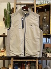 Ralph Lauren RLX Golf Tech Performance Vest Jacket Gray Sz L Pelican Hill EUC