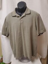 Haggar Clothing Casual Short Sleeve Pullover Polo Shirt Mens Size L Tan