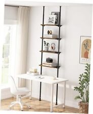 Adjustable Tall Narrow Bookshelf for Bedroom,4 4-Tier(15.74Wide) Rustic Brown - Mumbai - India"